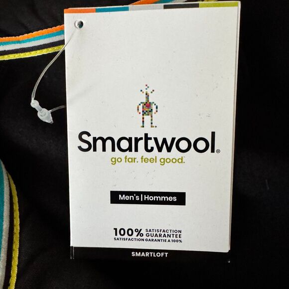 Smartwool Smartloft 120 Jacket Mens M Black Gray Wool Down Quilted NEW - Picture 10 of 16